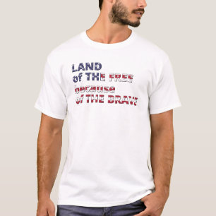 Camiseta La tierra de los libres por los valientes
