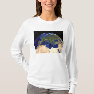 Camiseta La tierra de mármol azul 7 de la generación