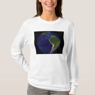 Camiseta La tierra de mármol azul 8 de la generación