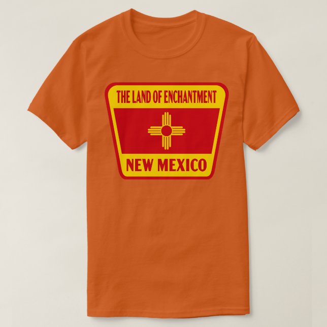 Camiseta La tierra del encanto del nuevo México (Diseño del anverso)
