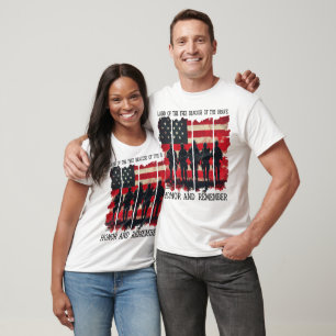 Camiseta La tierra del honor libre recuerda