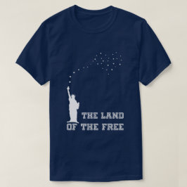 Camiseta La tierra del patriótico elegante y libre