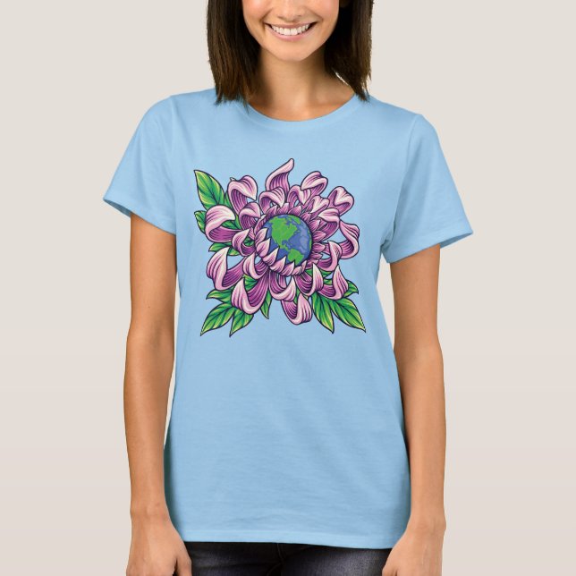 Camiseta La Tierra en la Flor (Anverso)