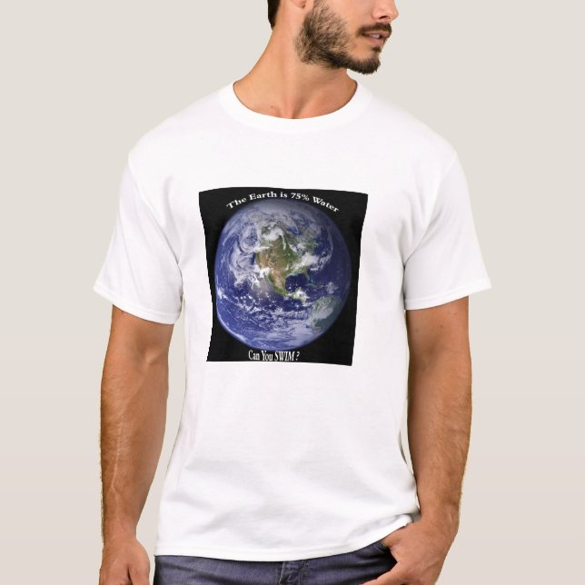 Camiseta La Tierra es 75% agua (Anverso)