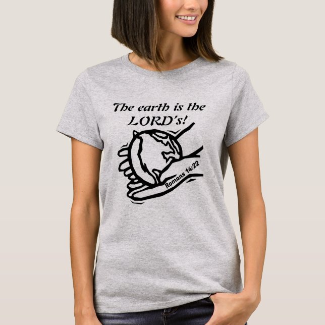 Camiseta La tierra es del SEÑOR (Anverso)