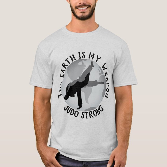 Camiseta La tierra es mi judo del arma (Anverso)