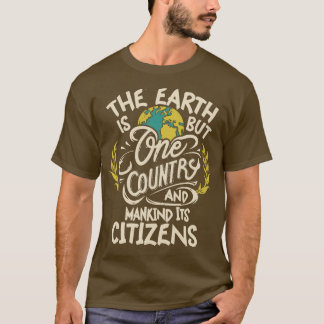 Camiseta La Tierra es sólo un país la fe bahaí 1