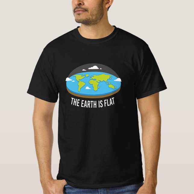 Camiseta La Tierra Es Tierra Plana (Anverso)