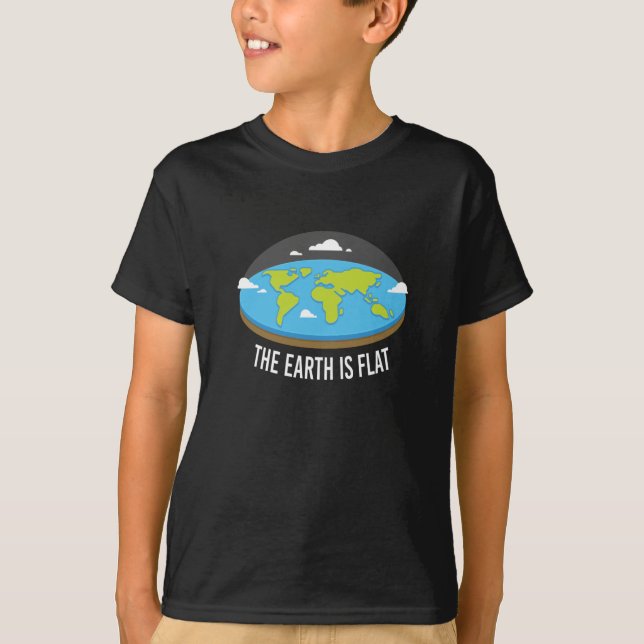 Camiseta La Tierra Es Tierra Plana (Anverso)