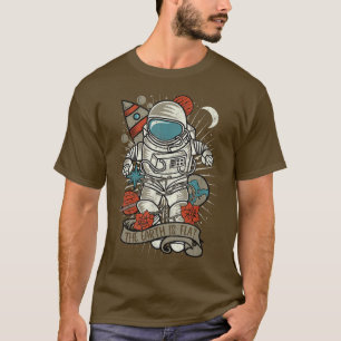 Camiseta La Tierra Es Un Espacio Astronauta Plano
