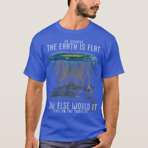 Camiseta La Tierra Es Una Sociedad Plana De Elefantes De To