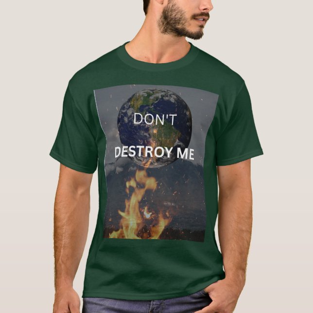 CAMISETA LA TIERRA ESTÁ LLOORANDO. (Anverso)