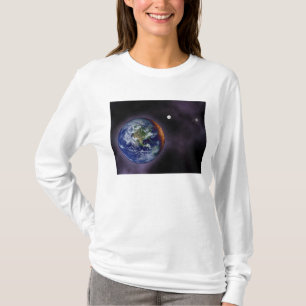 Camiseta La tierra mostrada en los bordes externos