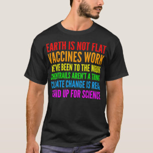 Camiseta La Tierra No Es    Plana Para El Profesor De Cienc