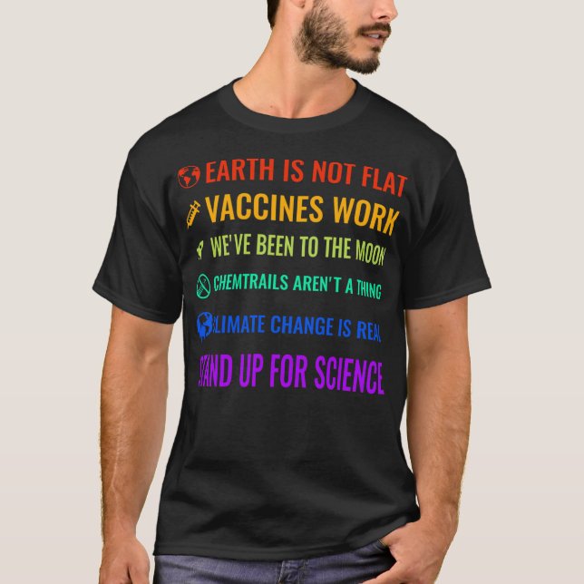 Camiseta La Tierra No Es Un Trabajo Plano De Vacunas Que He (Anverso)
