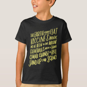Camiseta La Tierra No Es Una Plana Protesta Para El Profeso