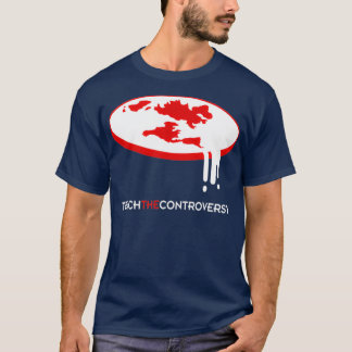 Camiseta La tierra plana enseña la controversia 