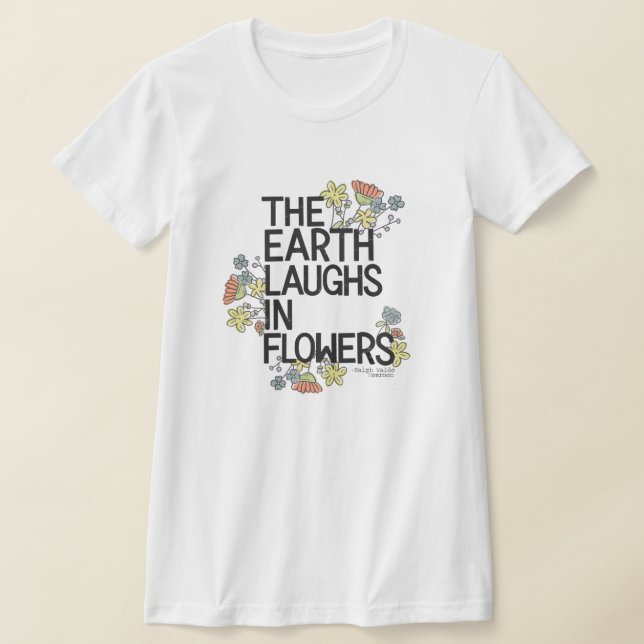 Camiseta La Tierra ríe en flores (Distribución)