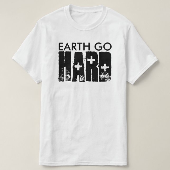 Camiseta la tierra se hace difícil (Diseño del anverso)