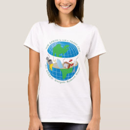 Camiseta La tierra sigue siendo un mármol azul grande