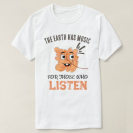 Camiseta "La Tierra Tiene Música" Hoja Sonriente