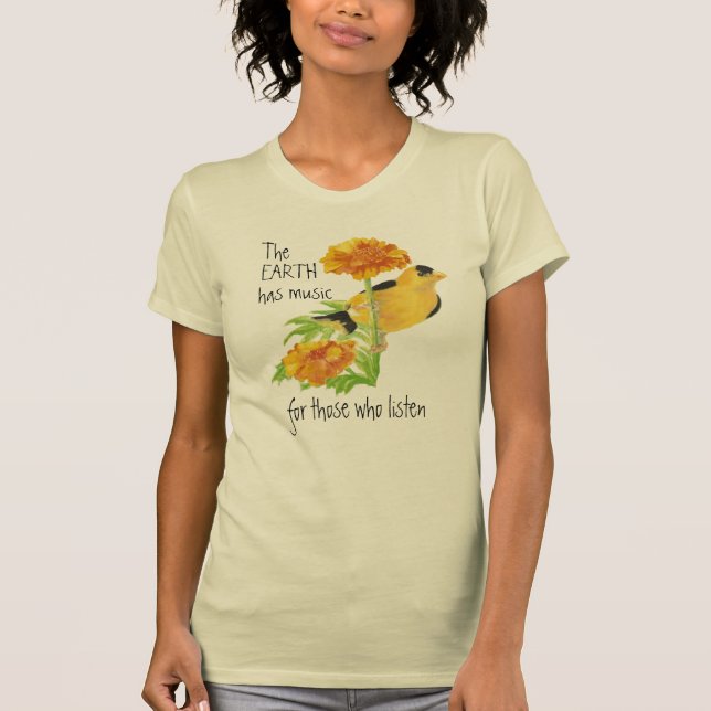 Camiseta La Tierra tiene música para los que escuchan citas (Anverso)