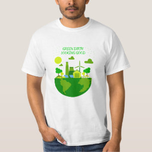 Camiseta La Tierra Verde, luciendo bien