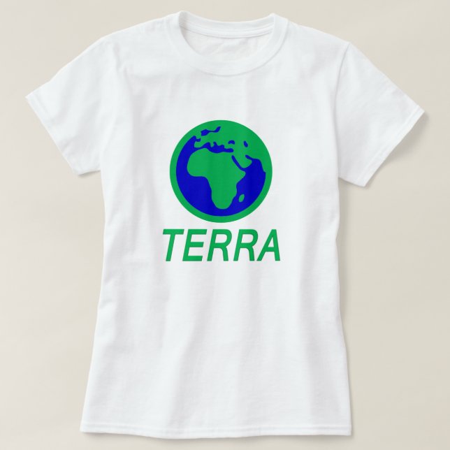 Camiseta La Tierra y el texto: La Tierra en Galicia (Diseño del anverso)