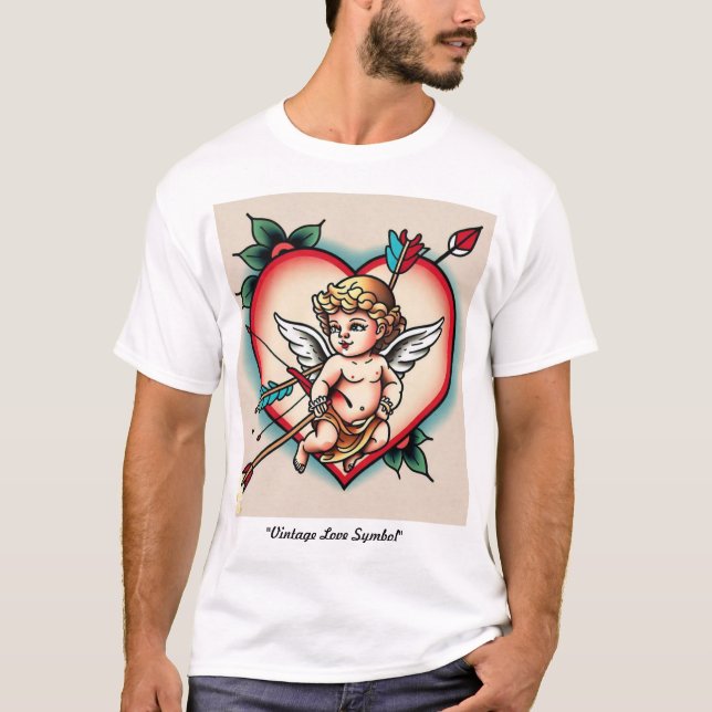 Camiseta La tinta clásica de Cupido (Anverso)
