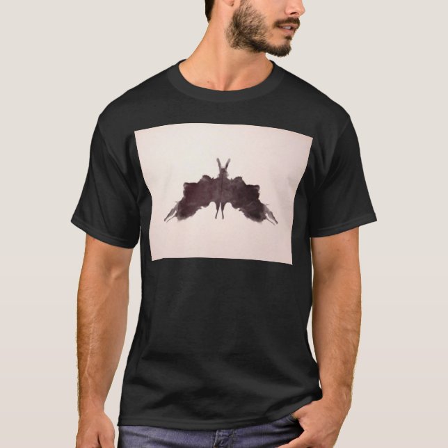 Camiseta La tinta de la prueba de Rorschach borra la (Anverso)