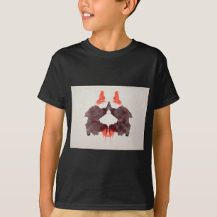 Camiseta La tinta de la prueba de Rorschach borra la placa