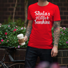 Camiseta La tipografía del sol de Santa Navidades divertida