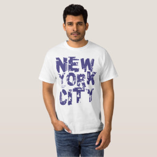 Camiseta La tipografía del texto de New York City indica