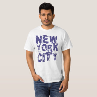 Camiseta La tipografía del texto de New York City indica