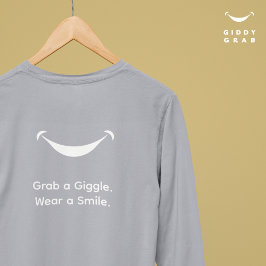 Camiseta La tipografía moderna suave sonríe simple