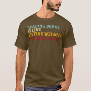 Camiseta La Tipografía Retro Leer Libros Es Como Levantar W