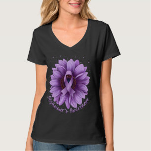 Camiseta La toma de conciencia del Alzheimer Cinta morada d