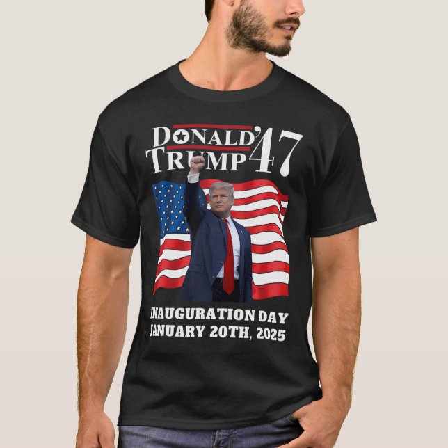 Camiseta La toma de mando del presidente Donald Trump (Anverso)