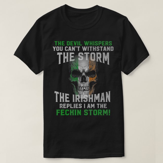 Camiseta La tormenta irlandesa Orgullosa del San Patricio I (Diseño del anverso)
