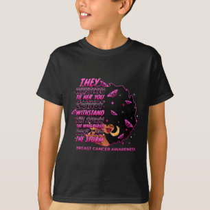 Camiseta La tormenta Mujeres Negras Respira Cáncer de Mama