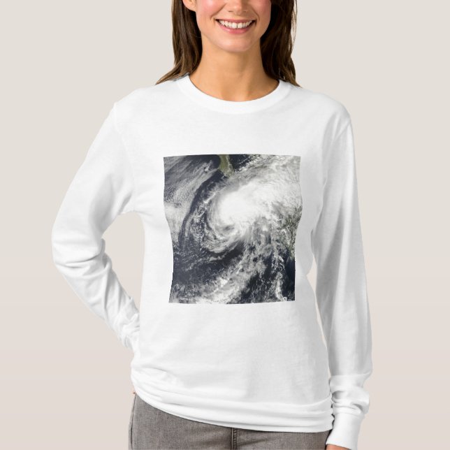 Camiseta La tormenta tropical Rick se acerca a México (Anverso)