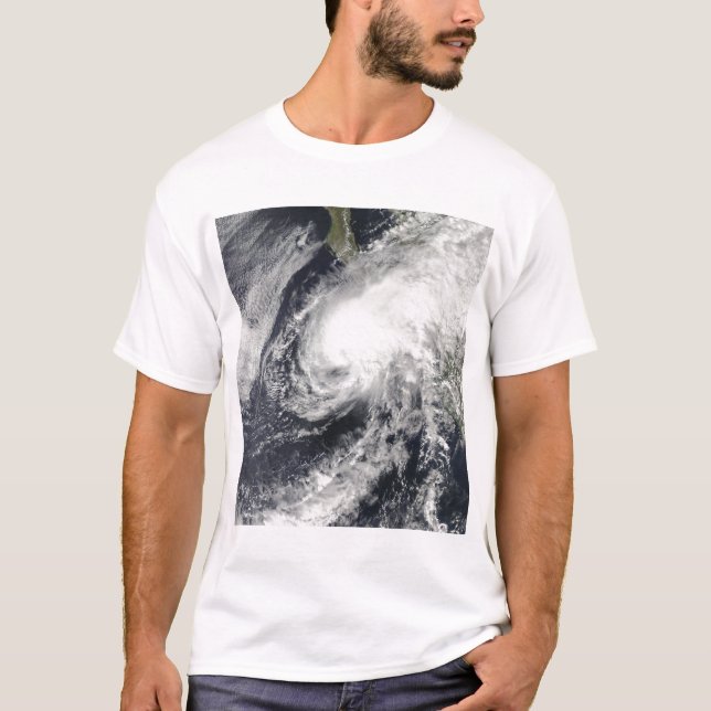 Camiseta La tormenta tropical Rick se acerca a México (Anverso)
