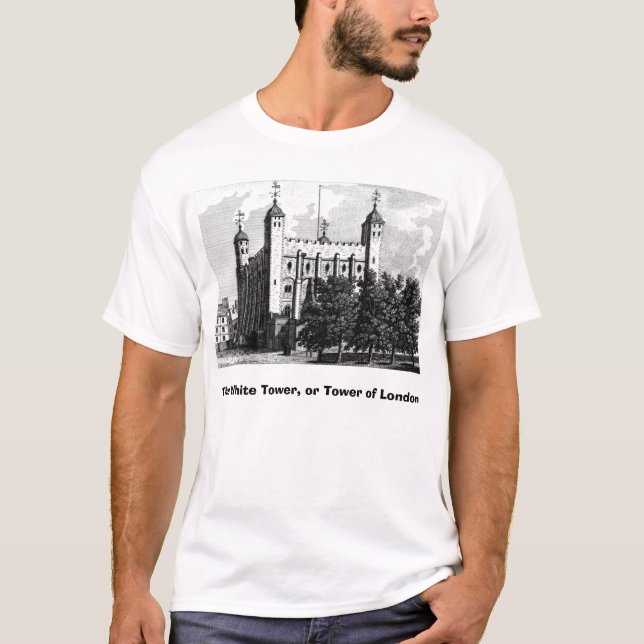 Camiseta La torre blanca, o torre de Londres (Anverso)