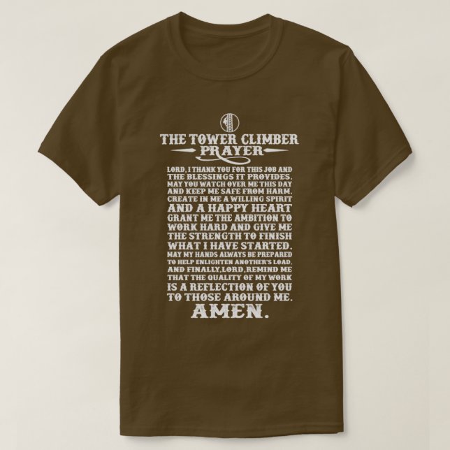 Camiseta La torre de escaladores reza Escalada (Diseño del anverso)