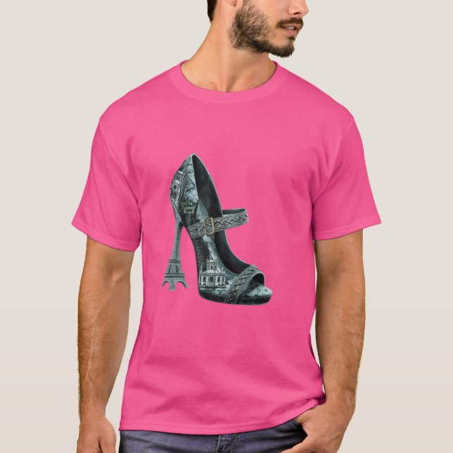 Camiseta La Torre Eiffel de París monumentos arte de moda e (Anverso)