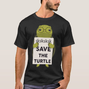 Camiseta La tortuga de los derechos de los animales SKSKSK 