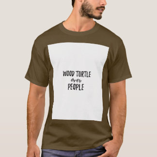 Camiseta La tortuga de madera sobre el público gráfico