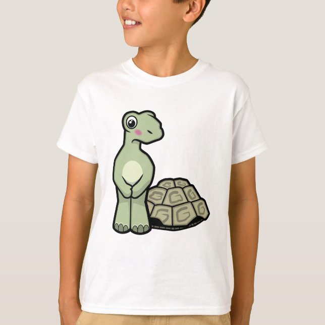 Camiseta La tortuga divertida de SHELL-menos embroma la (Anverso)