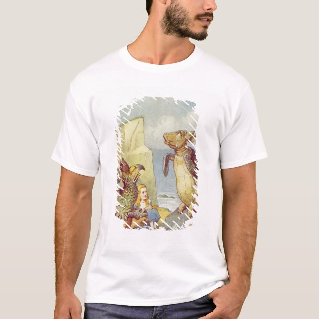 Camiseta La tortuga falsa y el Gryphon (Anverso)