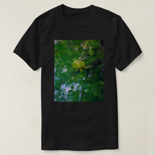 Camiseta La tortuga hawaiana en la belleza del arte natural (Diseño del anverso)
